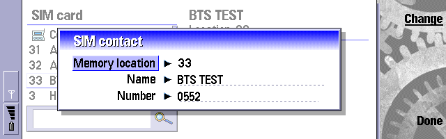 Nokia 9210 Contacts